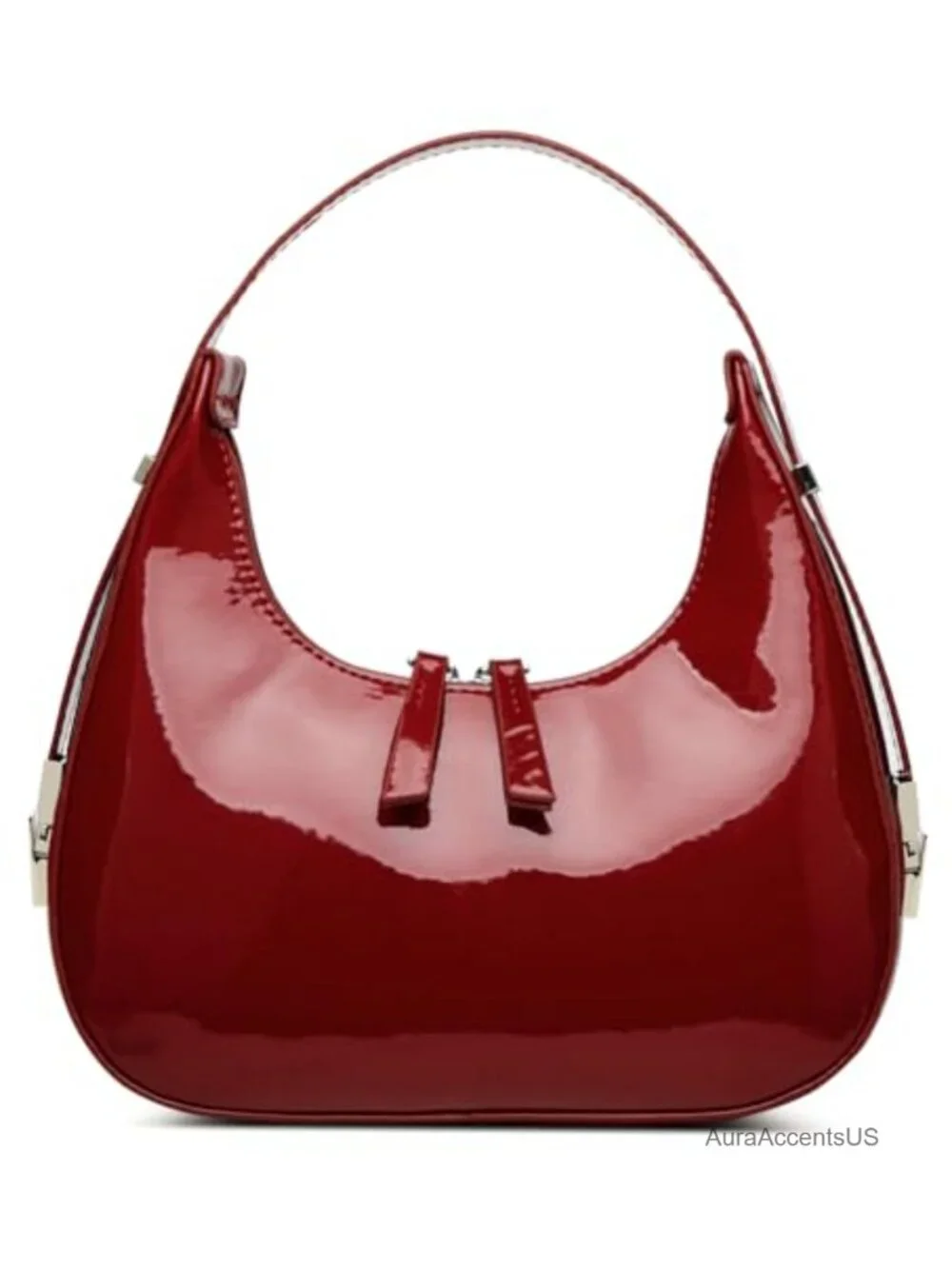 Vegan Leather Crescent Hobo Bag Y2K 90s Shoulder Purse Clutch